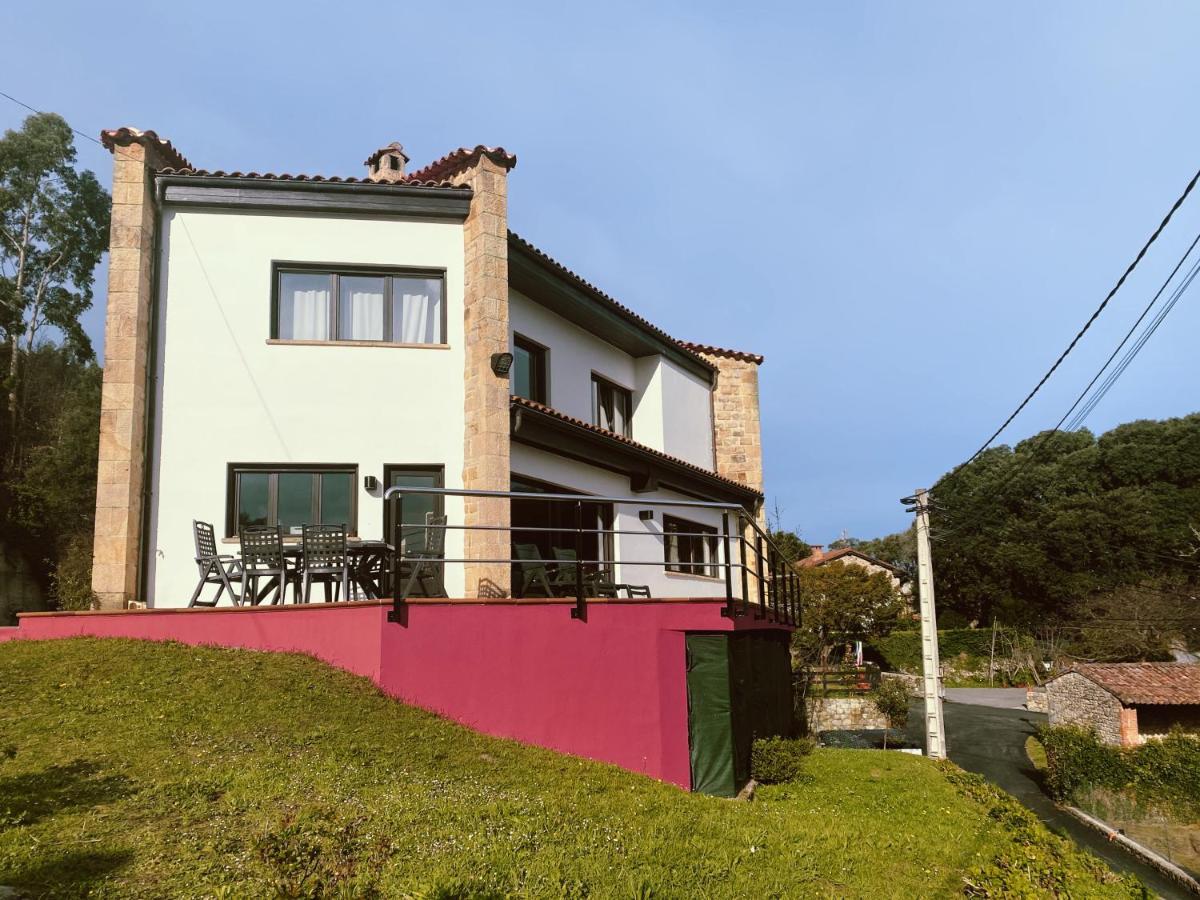 Villa La Jarocha, Casa Con Vistas Al Mar En Pechón Esterno foto